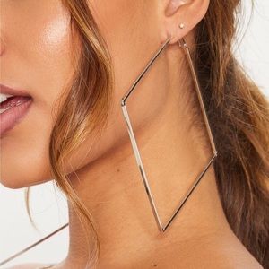 Square Large Hoop Earring